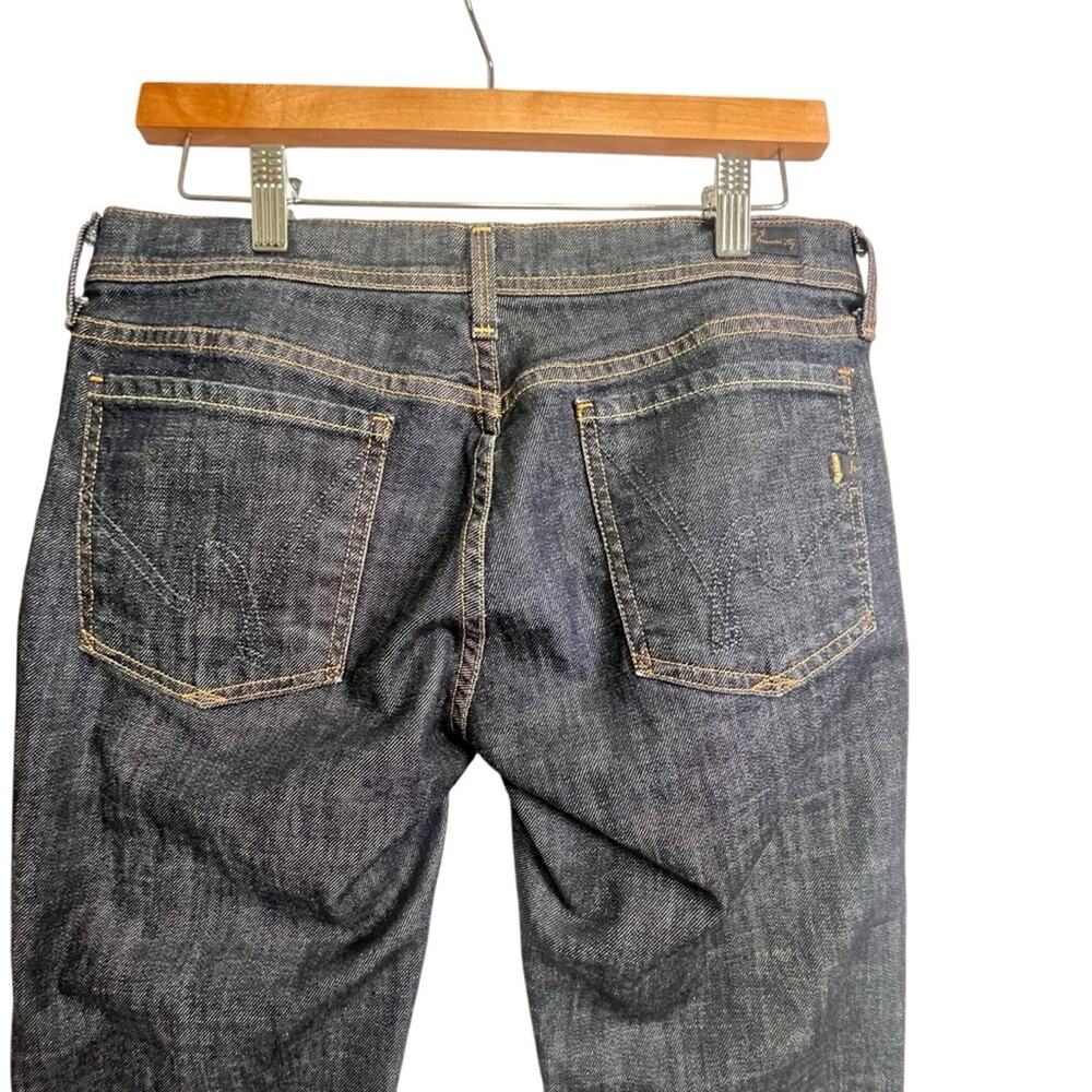 Citizens of Humanity Ava Low Waist Stretch Straight Leg Dark Denim Jean Size 30 - Picture 6 of 16